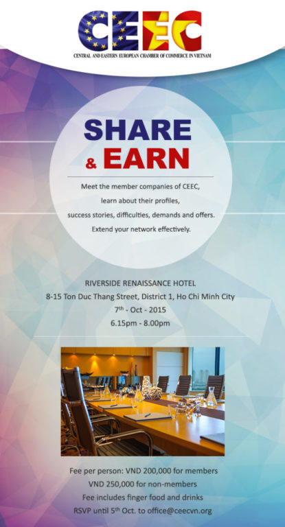 CEEC Share and Earn Event - 7th October 2015